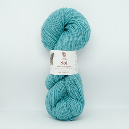 Hillesvåg Sol Lamullgarn – 100 % norsk lamull C1 Fin – 100 g/≈290 m
