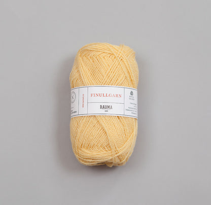 Rauma Garn Finull – 100 % norsk ull (2-tråds) – 50 g ≈ 175 m
