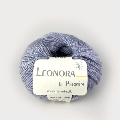 by Permin Leonora - 50% silke, 40% ull, 10% mohair - 25g = 180 m