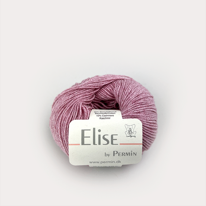 By Permin Elise – 90% Bomull / 10% Kasjmir – 25 g ≈ 115 m