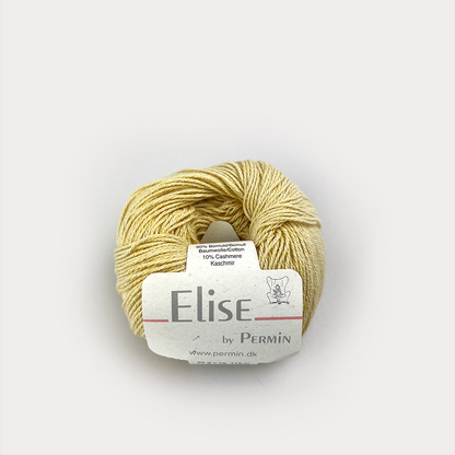 By Permin Elise – 90% Bomull / 10% Kasjmir – 25 g ≈ 115 m