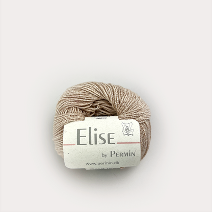 By Permin Elise – 90% Bomull / 10% Kasjmir – 25 g ≈ 115 m