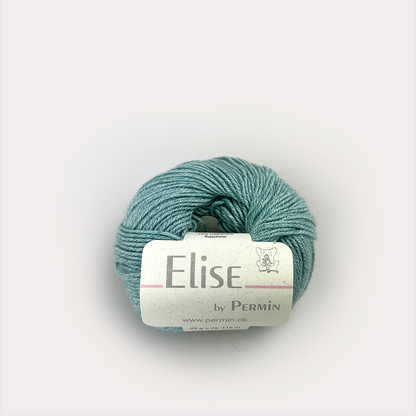 By Permin Elise – 90% Bomull / 10% Kasjmir – 25 g ≈ 115 m