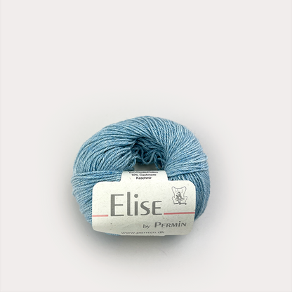 By Permin Elise – 90% Bomull / 10% Kasjmir – 25 g ≈ 115 m