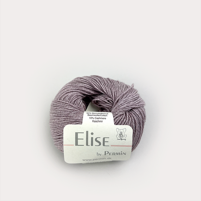 By Permin Elise – 90% Bomull / 10% Kasjmir – 25 g ≈ 115 m