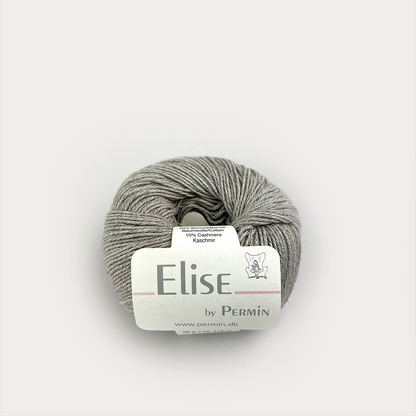 By Permin Elise – 90% Bomull / 10% Kasjmir – 25 g ≈ 115 m