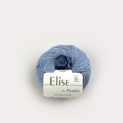 By Permin Elise – 90% Bomull / 10% Kasjmir – 25 g ≈ 115 m