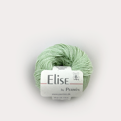 By Permin Elise – 90% Bomull / 10% Kasjmir – 25 g ≈ 115 m