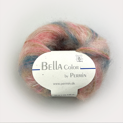 By Permin Bella Color – mohairblanding med mykt fargespill - 50 g = 145 m
