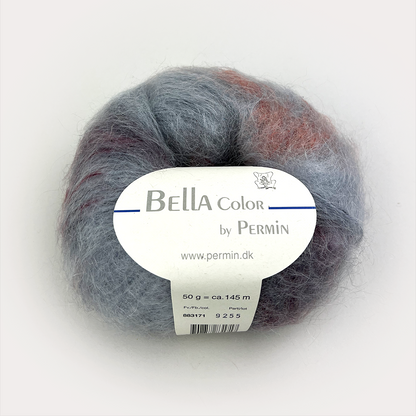 By Permin Bella Color – mohairblanding med mykt fargespill - 50 g = 145 m