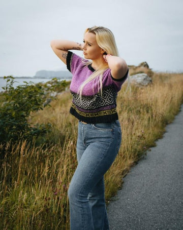 Ærla topp i felted tweed | Ulltråd | Strikkepakke