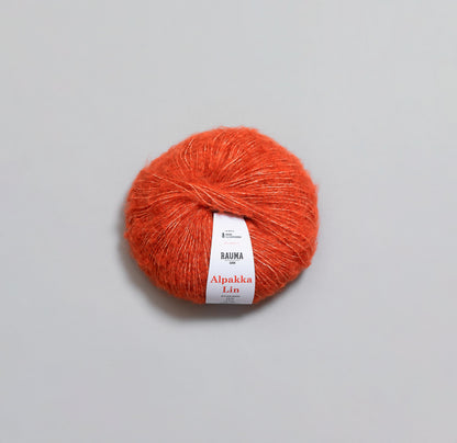 Rauma Garn Alpakka Lin – 48 % baby ­alpakka / 44 % lin / 8 % ull – 50 g/≈175 m