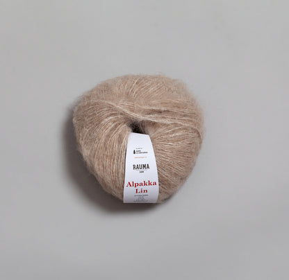 Rauma Garn Alpakka Lin – 48 % baby ­alpakka / 44 % lin / 8 % ull – 50 g/≈175 m