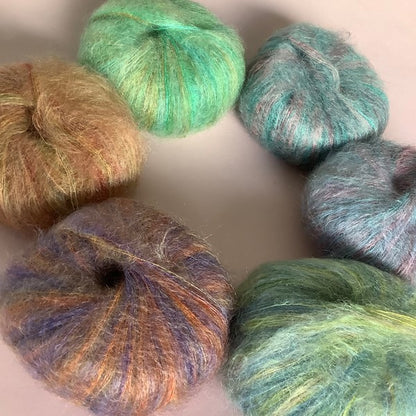 by Permin Angel Print – 70 % kid mohair / 30 % silke – 25 g ≈ 210 m