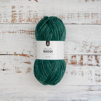 Järbo Mellanraggi – 75 % superwash-ull / 25 % polyamid – 100 g ≈ 260 m