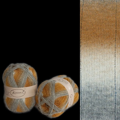 Kauni Effektgarn 8/2 – 100 % ull - flerfarget effektgarn - 130-150 g ≈ ca. 400 m