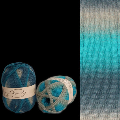 Kauni Effektgarn 8/2 – 100 % ull - flerfarget effektgarn - 130-150 g ≈ ca. 400 m