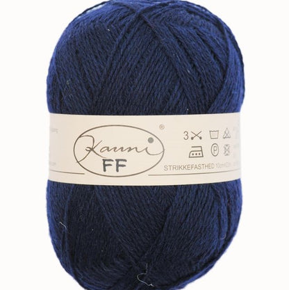 Kauni Ensfarget 8/2 – 100 % ull - ensfarget ullgarn - 130-150 g ≈ ca. 400 m