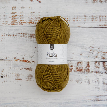Järbo Mellanraggi – 75 % superwash-ull / 25 % polyamid – 100 g ≈ 260 m