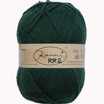 Kauni Ensfarget 8/2 – 100 % ull - ensfarget ullgarn - 130-150 g ≈ ca. 400 m