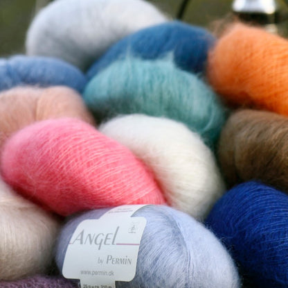 By Permin Angel – 70% Kid Mohair / 30% Silke – 25 g ≈ 210 m