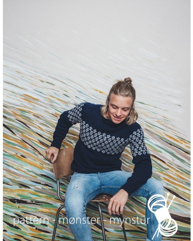 Færøysk genser til menn | Navia | Strikkepakke