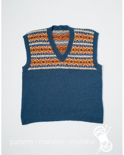 4-NB58 Retro vest | Digital Oppskrift