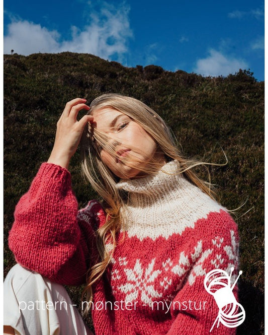 Sweater med stjerner | Navia | Strikkepakke