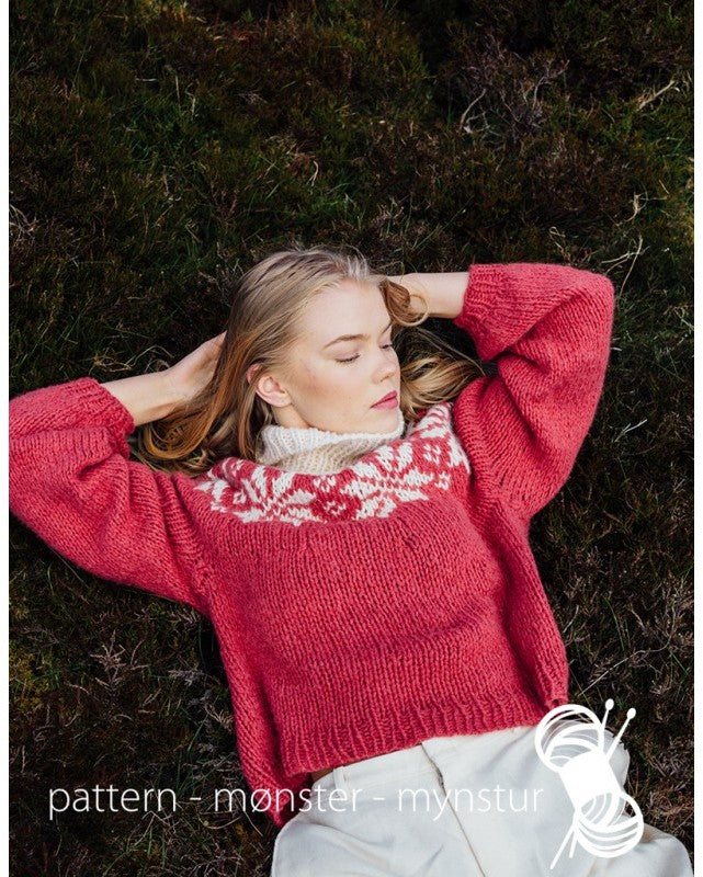 Sweater med stjerner | Navia | Strikkepakke