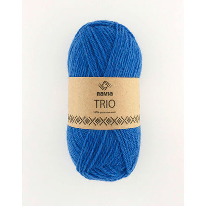 Navia Trio – Færøysk ull, Shetlandsull, Australsk lamull – 50 g ≈ 120 m