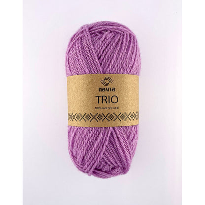 Navia Trio – Færøysk ull, Shetlandsull, Australsk lamull – 50 g ≈ 120 m