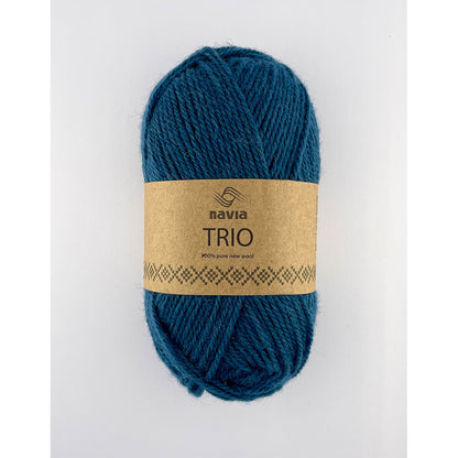 Navia Trio – Færøysk ull, Shetlandsull, Australsk lamull – 50 g ≈ 120 m
