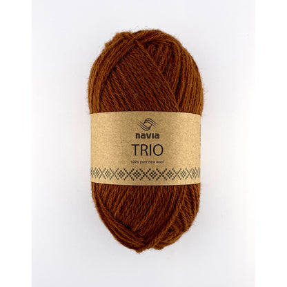 Navia Trio – Færøysk ull, Shetlandsull, Australsk lamull – 50 g ≈ 120 m